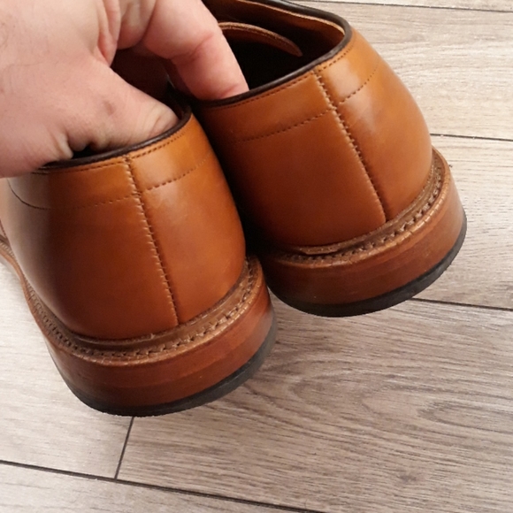 ALLEN‎ EDMONDS Hillcrest Tan Brown Oxford Lace Up Sz 10.5 D Mens Dress Shoes - Picture 5 of 9